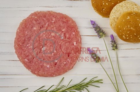 HAMBURGUESA 100% GALL D'INDI( No conté gluten ) -Botiga de Sarrià de Ter o domicili