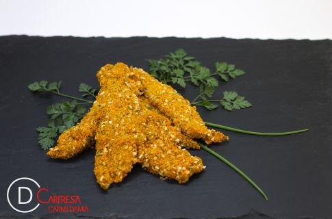 STEAKS DE POLLO  ( Disponible botiga de Sarrià - no conté gluten ) 