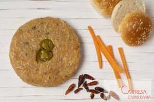 HAMBURGUESA 100%  POLLASTRE AMB JALAPENYOS (sense conservants ni gluten)- Botiga de Sarrià de Ter o domicili