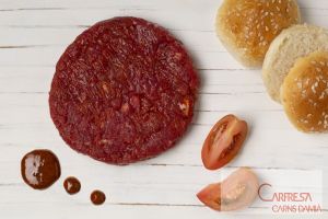 HAMBURGUESA 100%  VEDELLA AMB SALSA BBQ - (No conté gluten) -Disponible Sarrià de Ter 
